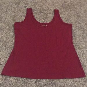 Dark maroon Maurices tank